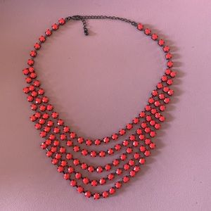 Pink beaded necklace